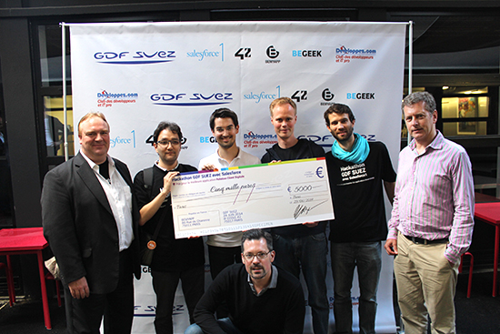 ScanMyWatts : 1er prix « Relation et Expérience Client » Hackathon GDF-Suez & SalesForce 2014